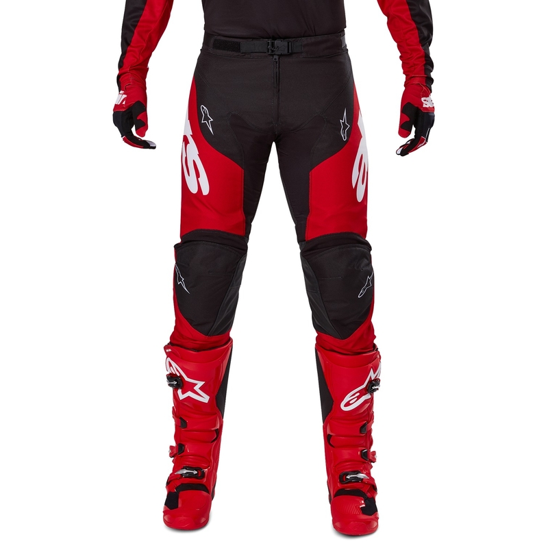 Spodnie motocrossowe Alpinestars Racer Veil czarno-czerwone
