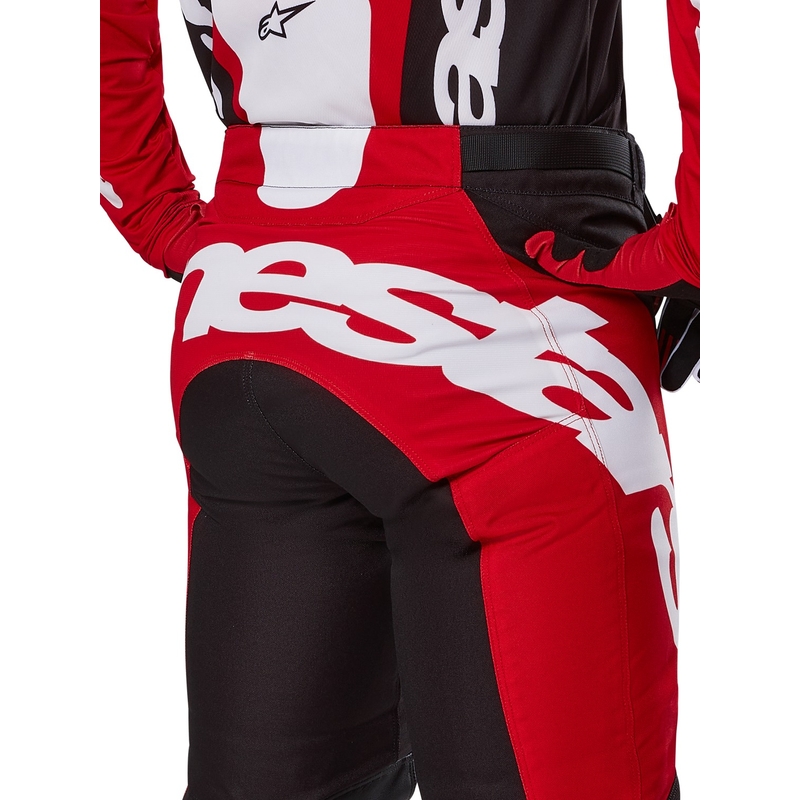 Spodnie motocrossowe Alpinestars Racer Veil czarno-czerwone