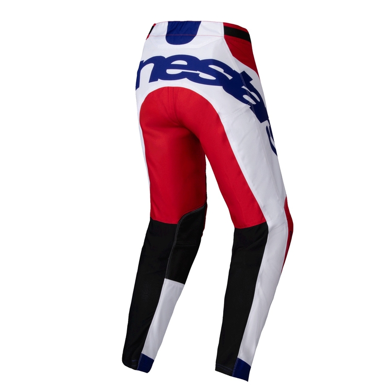 Spodnie motocrossowe Alpinestars Racer Veil w kolorze czerwono-białym