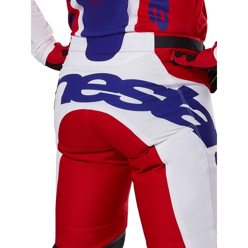 Spodnie motocrossowe Alpinestars Racer Veil w kolorze czerwono-białym