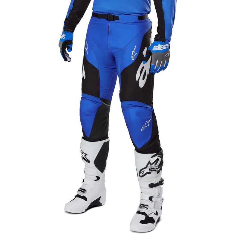 Spodnie motocrossowe Alpinestars Racer Veil w kolorze niebiesko-czarnym