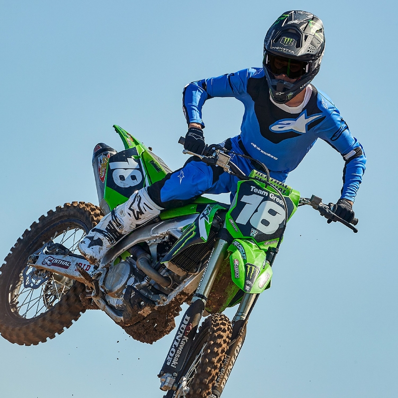 Spodnie motocrossowe Alpinestars Racer Veil w kolorze niebiesko-czarnym
