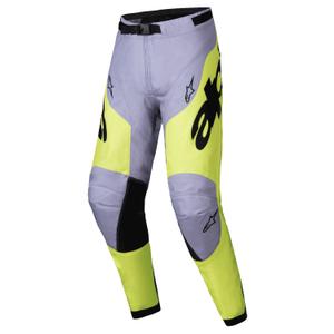 Spodnie motocrossowe Alpinestars Racer Veil w kolorze szaro-fluo żółtym