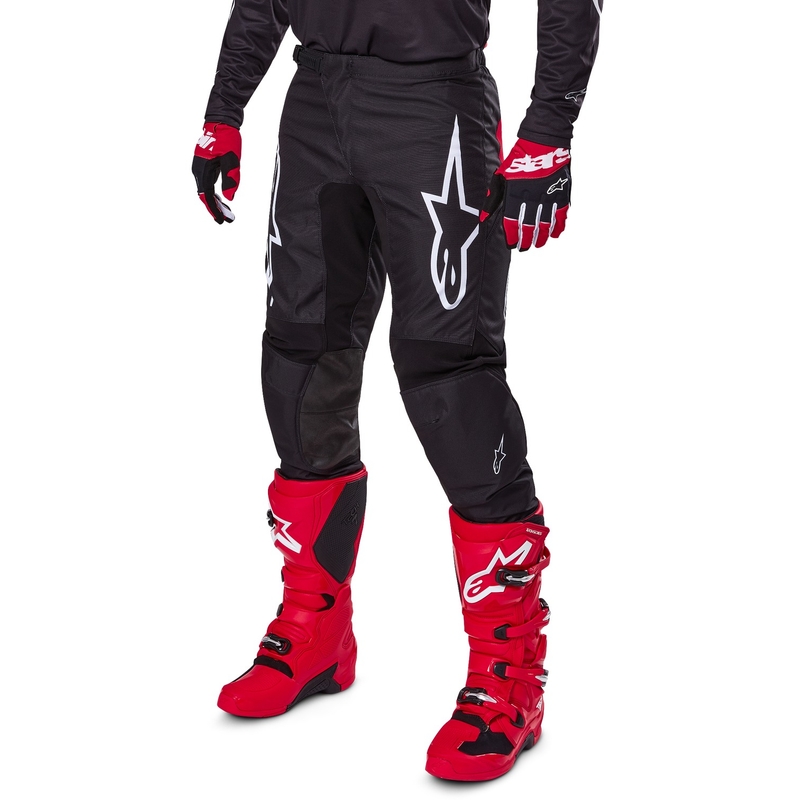 Spodnie motocrossowe Alpinestars Fluid Haul w kolorze czarno-białym