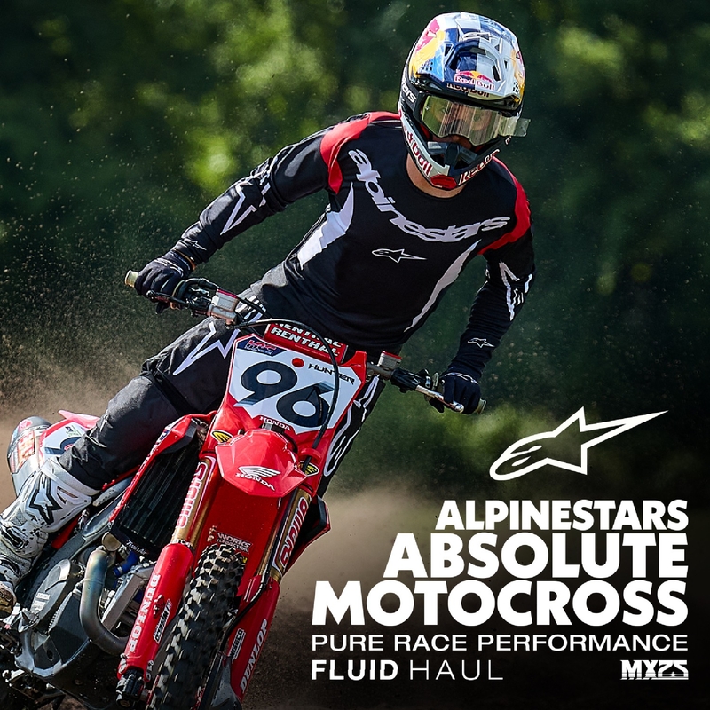 Spodnie motocrossowe Alpinestars Fluid Haul w kolorze czarno-białym