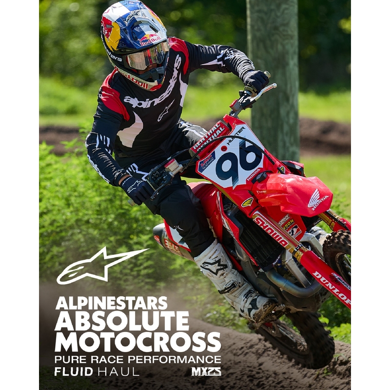 Spodnie motocrossowe Alpinestars Fluid Haul w kolorze czarno-białym