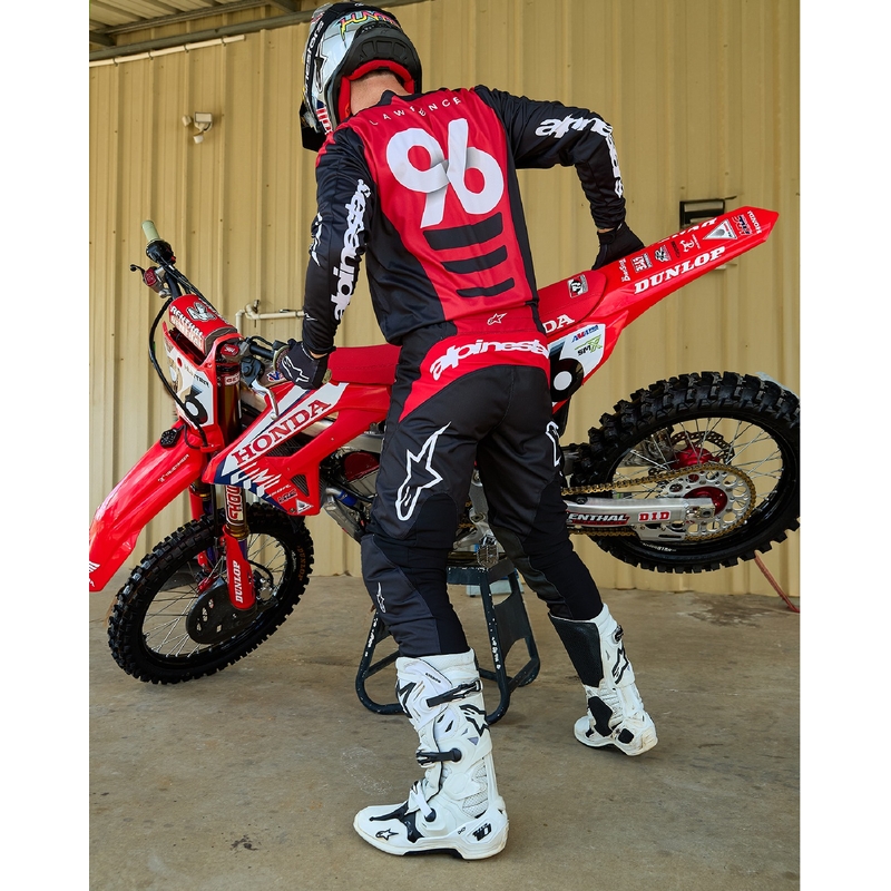 Spodnie motocrossowe Alpinestars Fluid Haul w kolorze czarno-białym