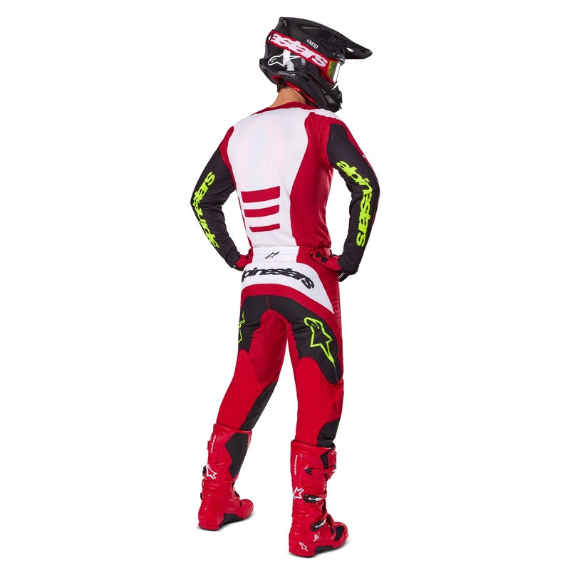 Spodnie motocrossowe Alpinestars Fluid Haul w kolorze czerwono-czarnym