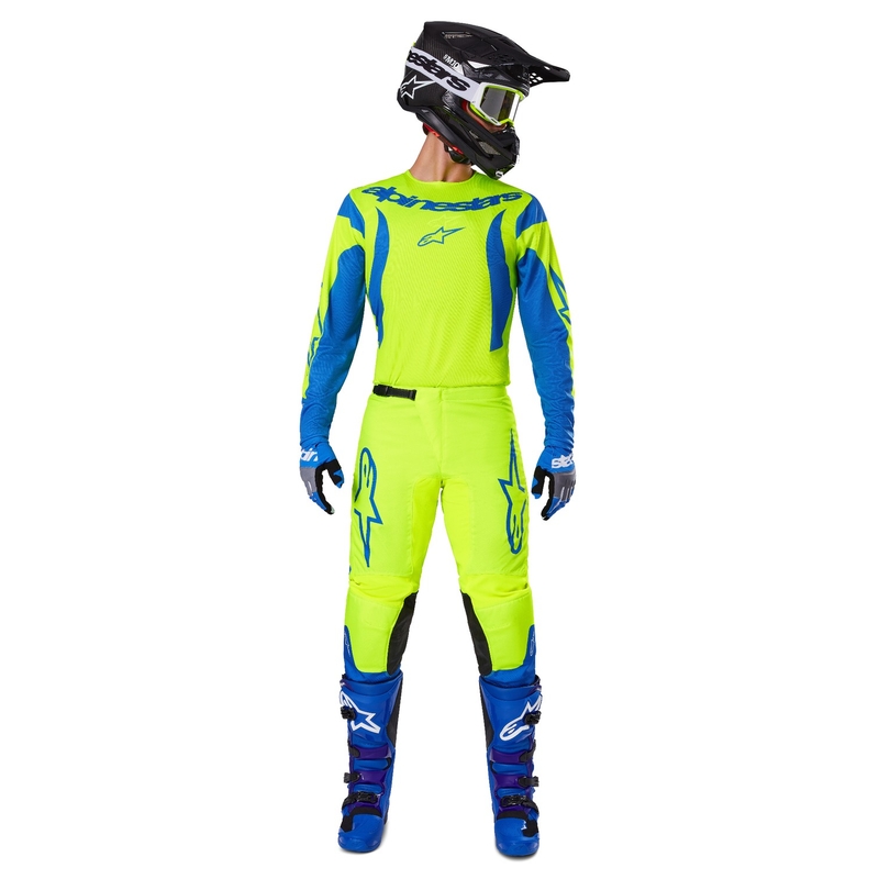 Spodnie motocrossowe Alpinestars Fluid Haul w kolorze żółto-niebieskim