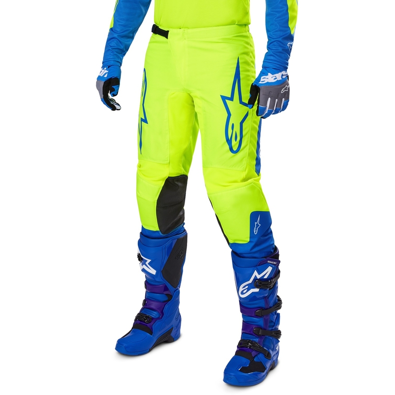 Spodnie motocrossowe Alpinestars Fluid Haul w kolorze żółto-niebieskim