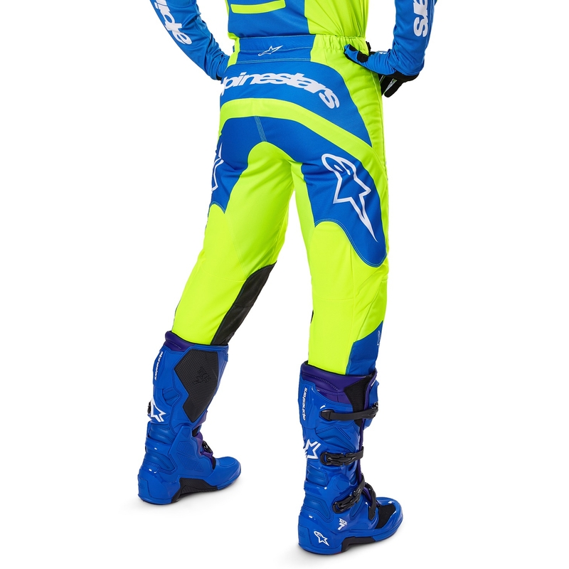 Spodnie motocrossowe Alpinestars Fluid Haul w kolorze żółto-niebieskim