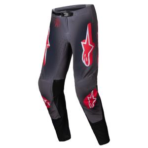 Spodnie motocrossowe Alpinestars Supertech Lipan w kolorze dymno-czerwonym