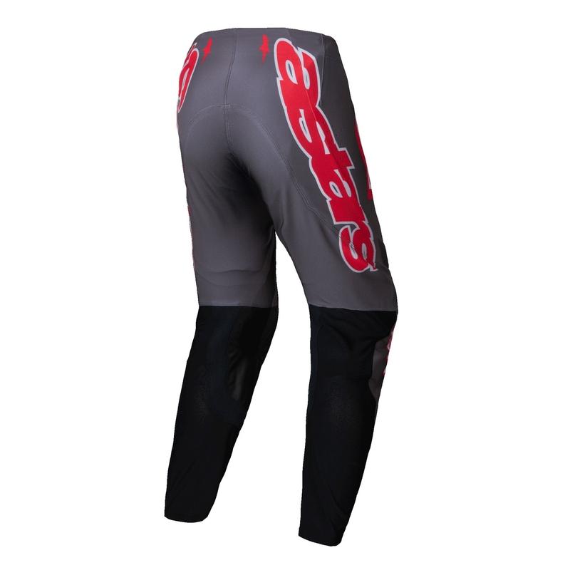 Spodnie motocrossowe Alpinestars Supertech Lipan w kolorze dymno-czerwonym