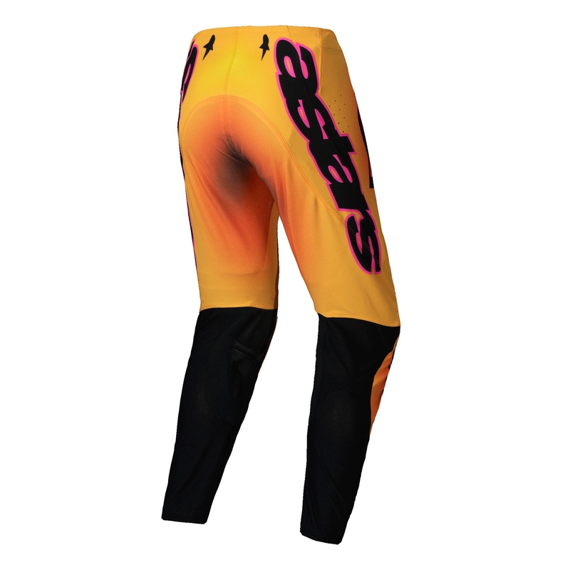 Spodnie motocrossowe Alpinestars Supertech Lipan żółto-różowe