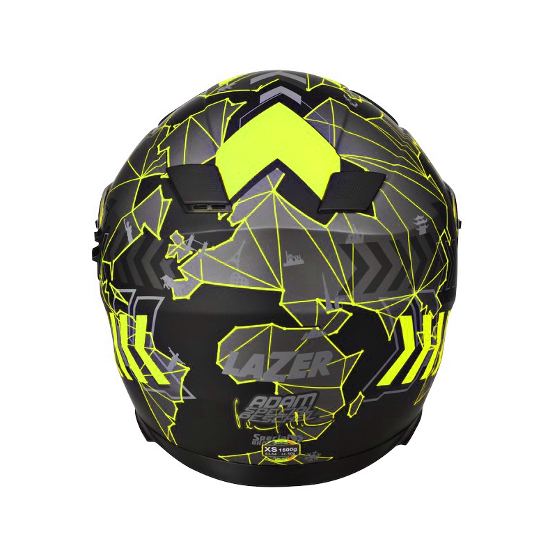 Integralny kask motocyklowy Lazer Bayamo Adam Special replika fluo żółty wyprzedaż