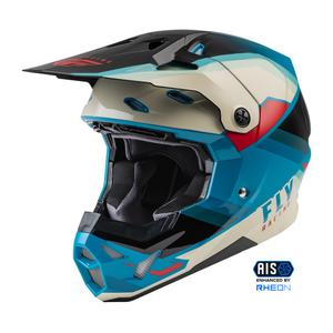 Kask motocrossowy FLY Racing Formula CP czarno-szaro-turkusowy