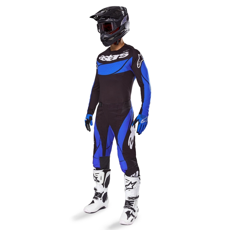 Spodnie motocrossowe Alpinestars Techstar Dreem w kolorze czarno-niebieskim