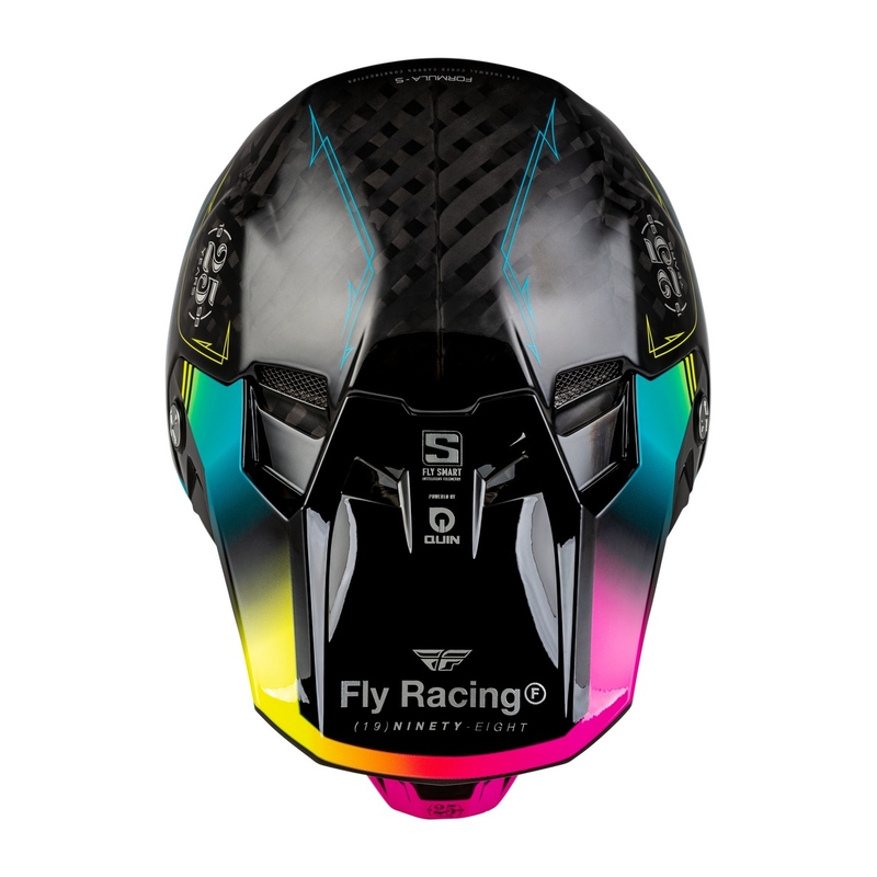 Kask motocrossowy FLY Racing Formula S czarno-niebieski