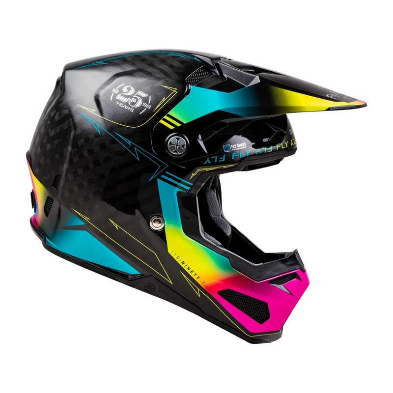 Kask motocrossowy FLY Racing Formula S czarno-niebieski