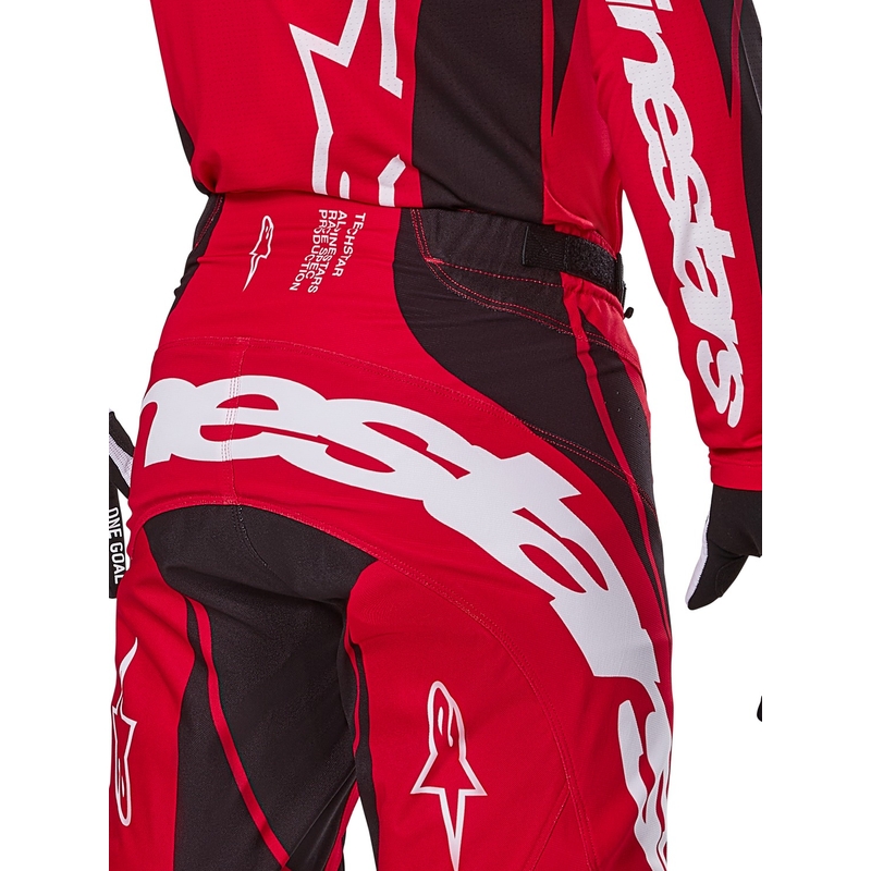 Spodnie motocrossowe Alpinestars Techstar Dreem w kolorze czerwono-czarnym