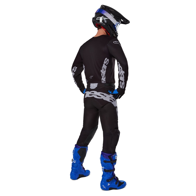 Spodnie motocrossowe Alpinestars Racer Graphite w kolorze czarno-szarym