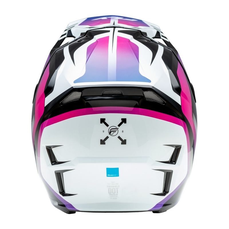 Kask motocrossowy FLY Racing Formula CP biało-czarno-fioletowy
