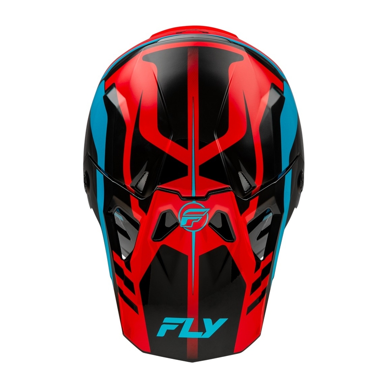 Kask motocrossowy FLY Racing Formula CP czerwono-czarno-niebieski