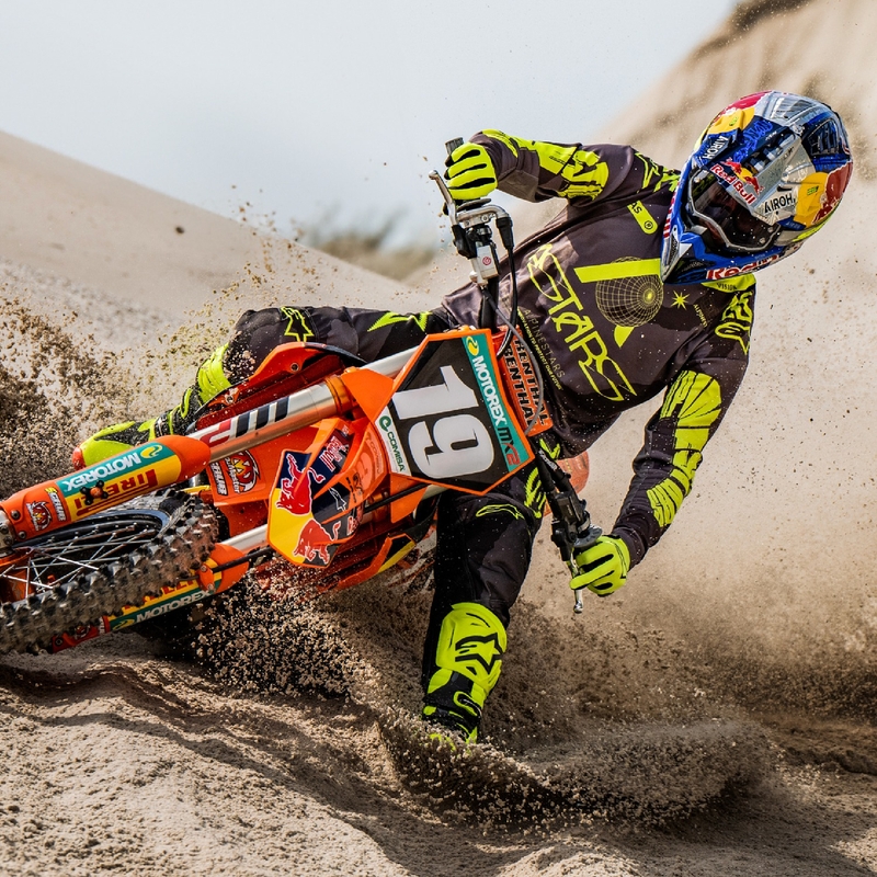 Spodnie motocrossowe Alpinestars Racer Hollow w kolorze ciemnożółtym, moro-fluo