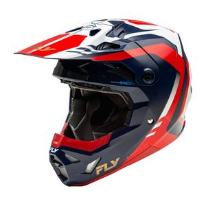 Kask motocrossowy FLY Racing Formula CP czerwono-biało-niebieski