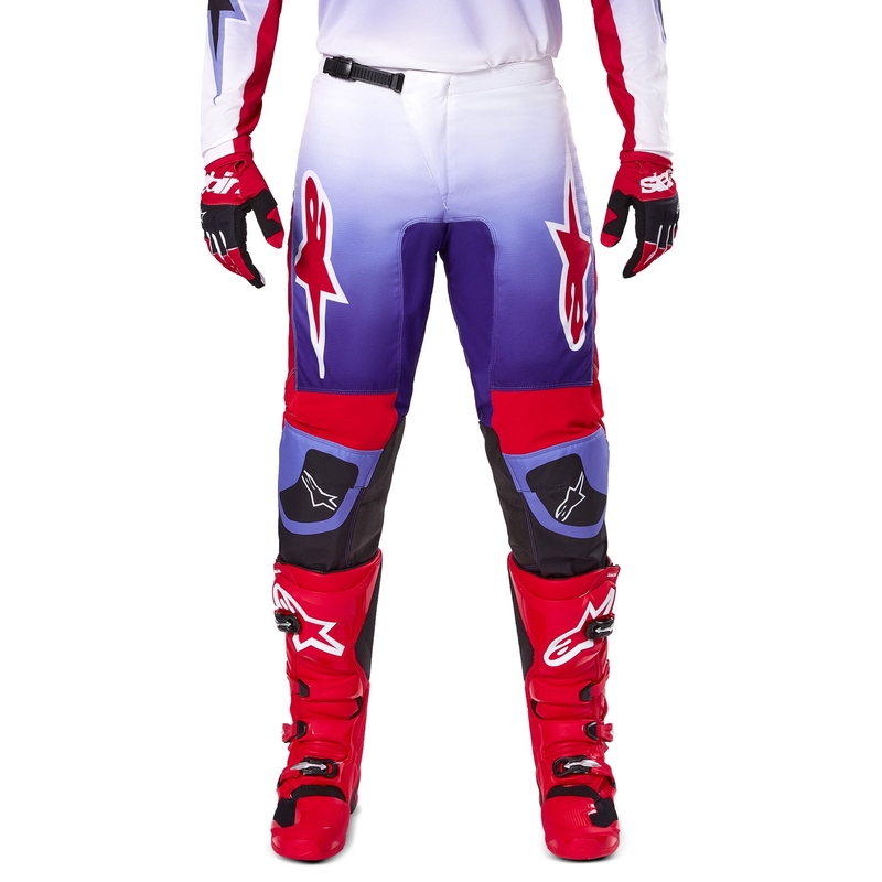 Spodnie motocrossowe Alpinestars Fluid Wurx fioletowo-czerwone
