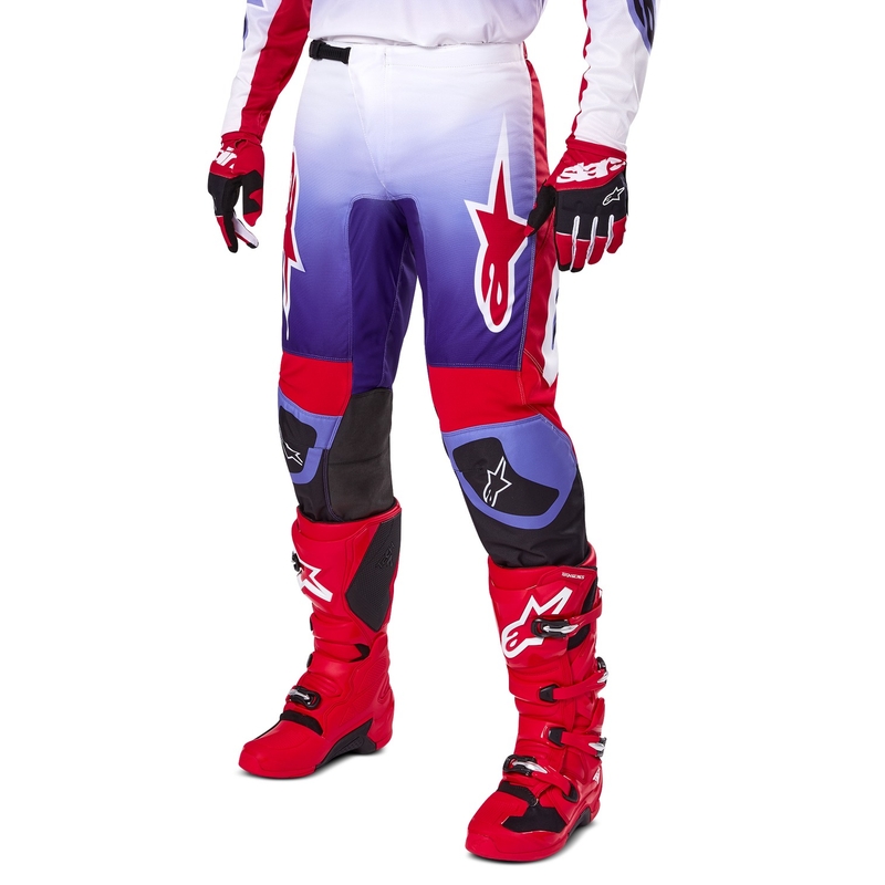 Spodnie motocrossowe Alpinestars Fluid Wurx fioletowo-czerwone