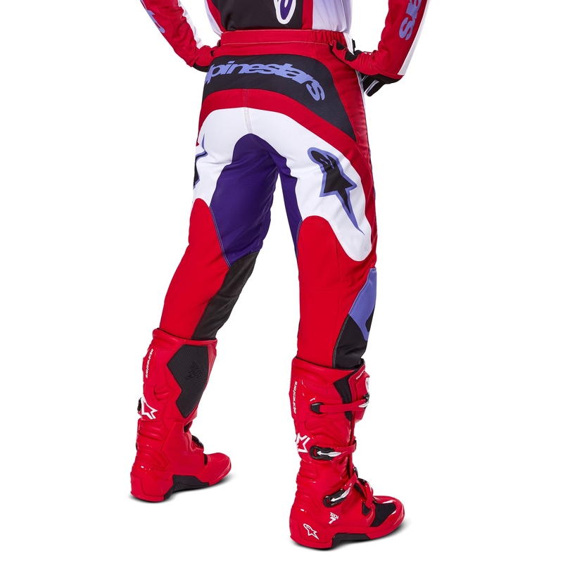 Spodnie motocrossowe Alpinestars Fluid Wurx fioletowo-czerwone