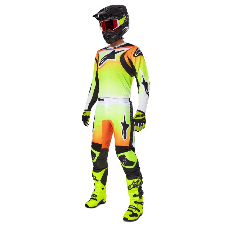 Spodnie motocrossowe Alpinestars Fluid Wurx żółto-czarne