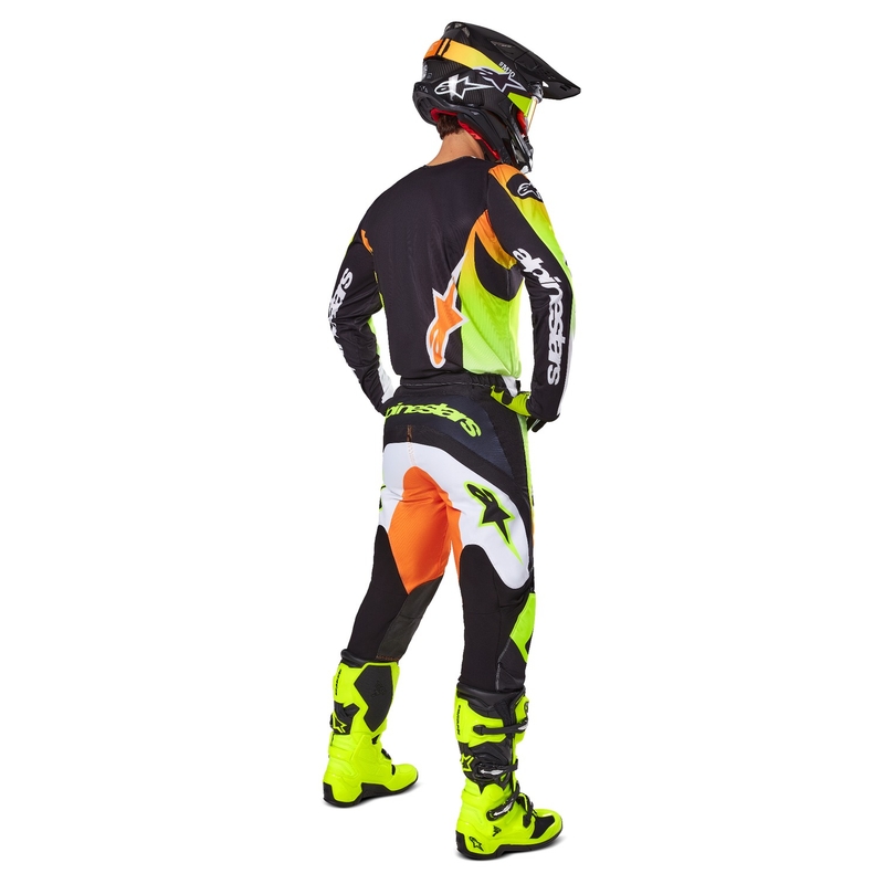 Spodnie motocrossowe Alpinestars Fluid Wurx żółto-czarne