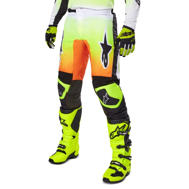 Spodnie motocrossowe Alpinestars Fluid Wurx żółto-czarne