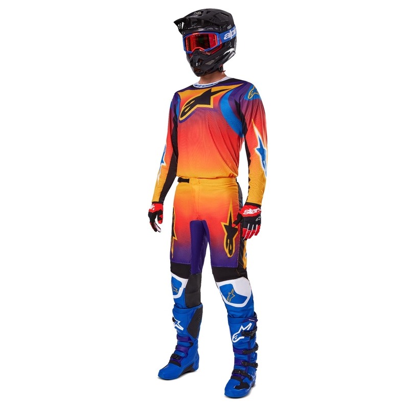 Wielokolorowe spodnie motocrossowe Alpinestars Fluid Wurx