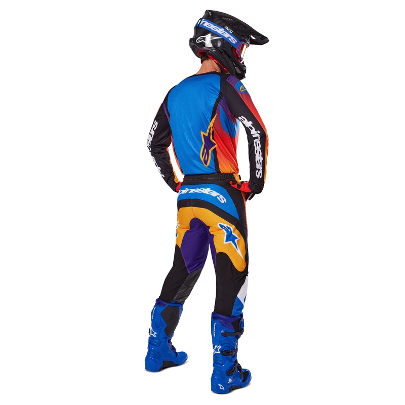 Wielokolorowe spodnie motocrossowe Alpinestars Fluid Wurx