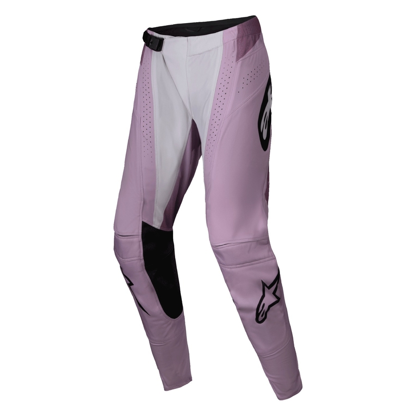 Damskie spodnie motocrossowe Alpinestars Stella Techstar Melt w kolorze czarno-kremowo-różowym