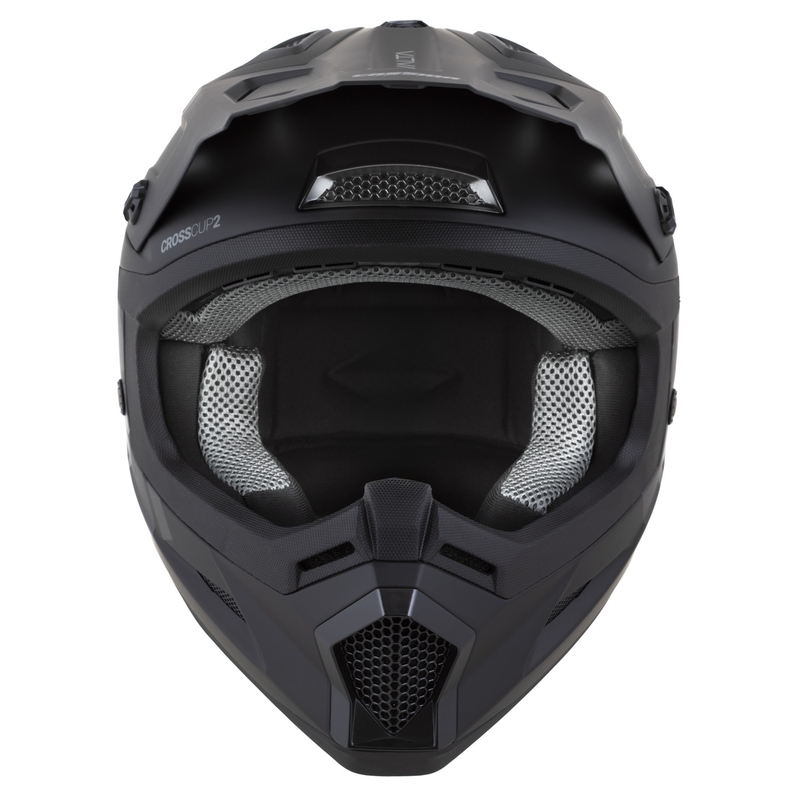 Kask motocrossowy Cassida Cross Cup 2 Alta matowy czarno-szary