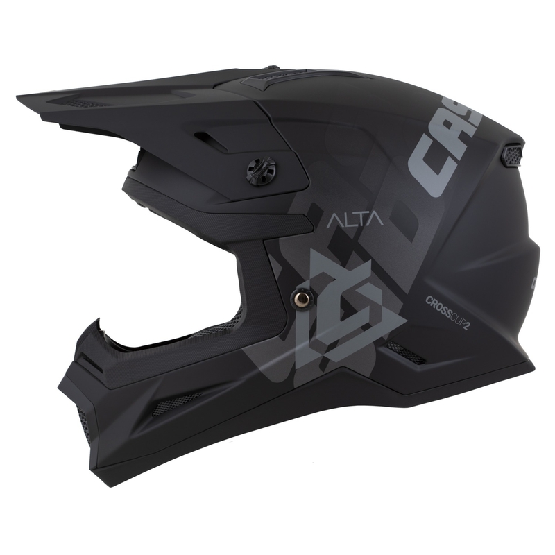Kask motocrossowy Cassida Cross Cup 2 Alta matowy czarno-szary
