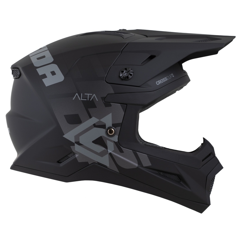 Kask motocrossowy Cassida Cross Cup 2 Alta matowy czarno-szary