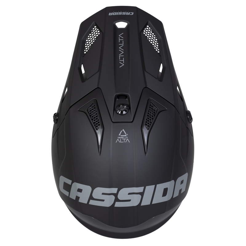 Kask motocrossowy Cassida Cross Cup 2 Alta matowy czarno-szary