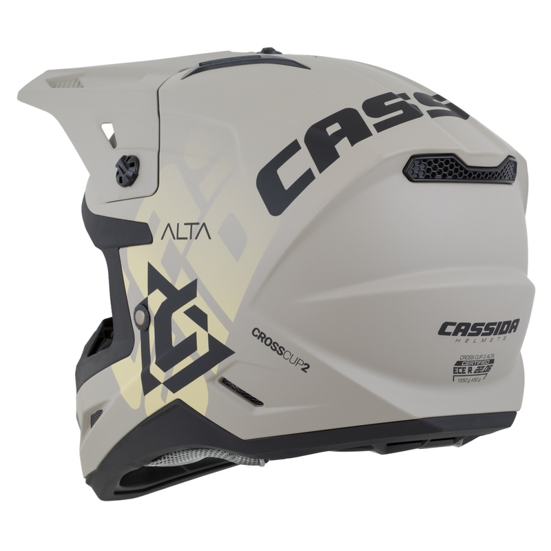 Kask motocrossowy Cassida Cross Cup 2 Alta matowo-piaskowy