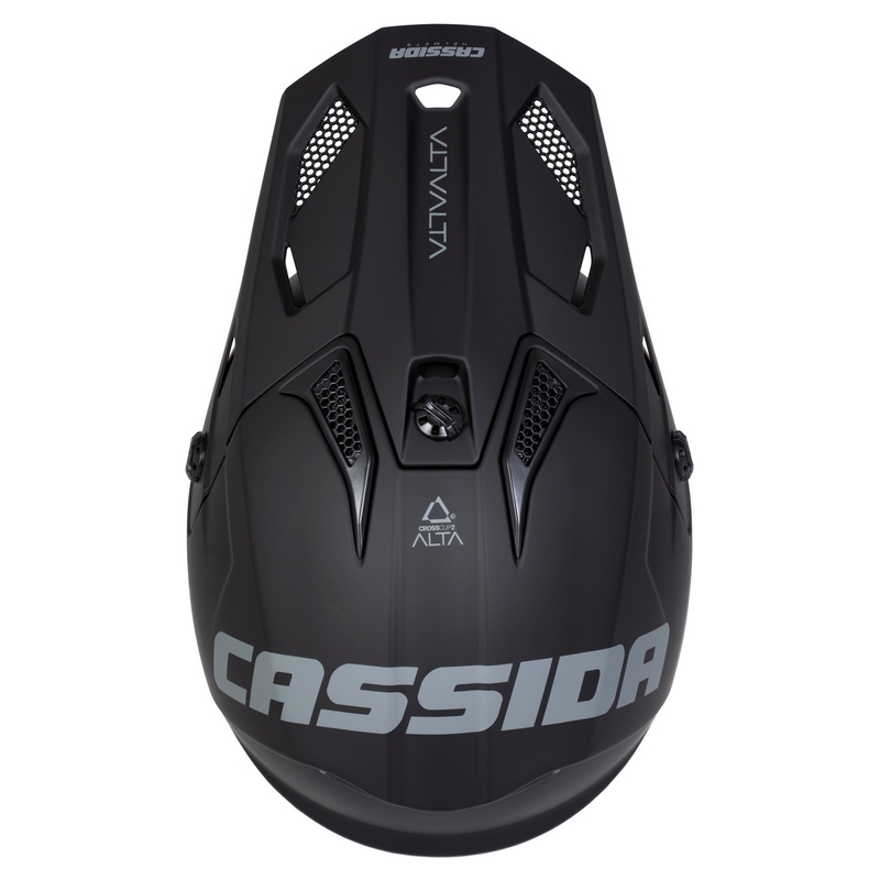 Dziecięcy kask motocrossowy Cassida Cross Cup 2 Alta matowy czarno-szary