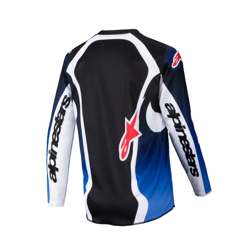 Dziecięca koszulka motocrossowa Alpinestars Racer Wurx niebiesko-czarna