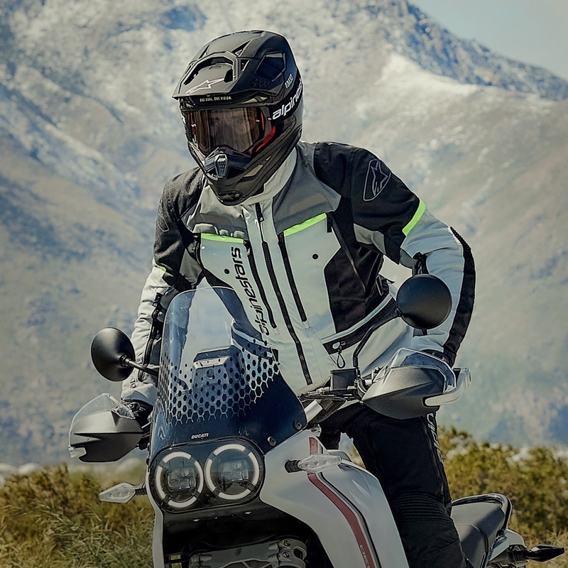 Kurtka motocyklowa Alpinestars Bogota PRO Drystar szaro-czarno-fluo-żółta
