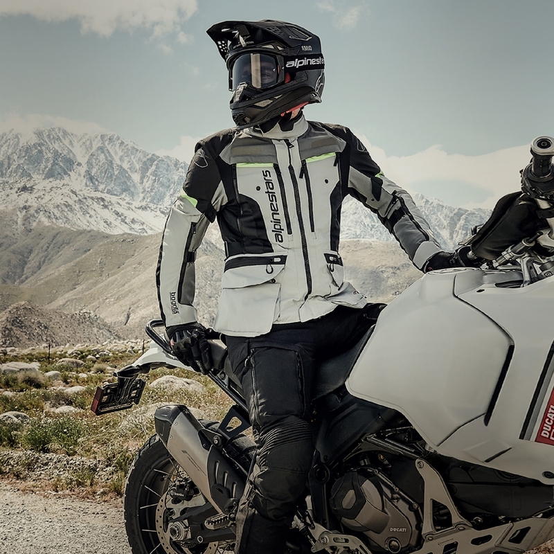 Kurtka motocyklowa Alpinestars Bogota PRO Drystar szaro-czarno-fluo-żółta