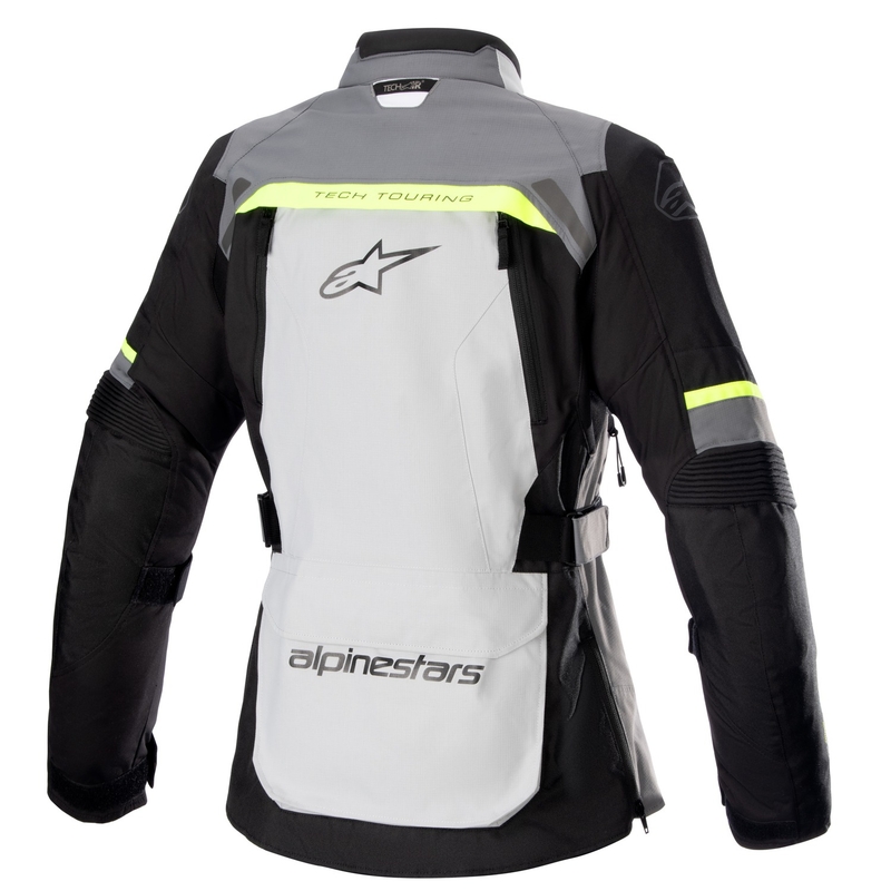 Kurtka motocyklowa damska Alpinestars Stella Bogota PRO Drystar szaro-czarno-fluo-żółta