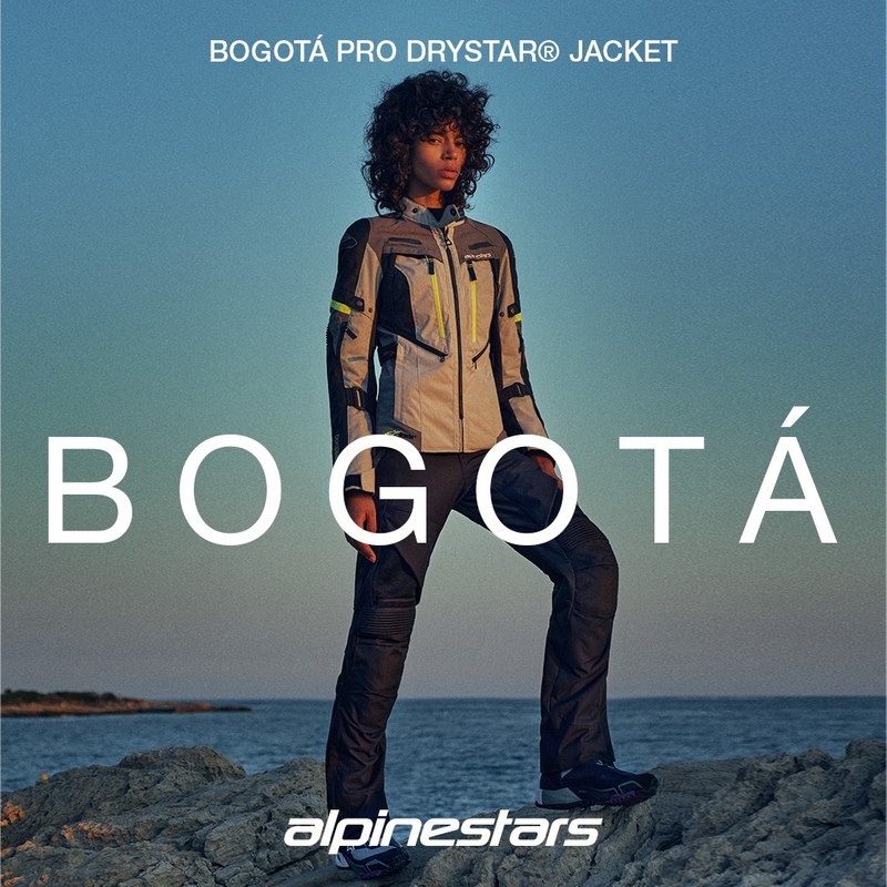 Kurtka motocyklowa damska Alpinestars Stella Bogota PRO Drystar szaro-czarno-fluo-żółta