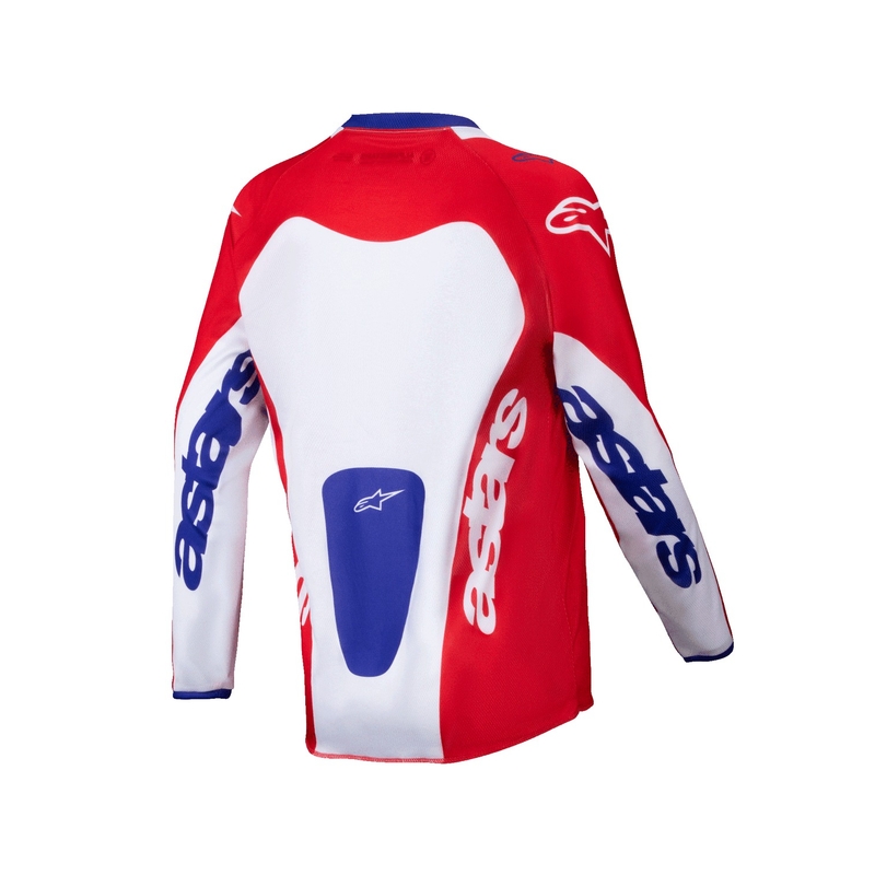 Dziecięca koszulka motocrossowa Alpinestars Racer Veil czerwono-biała